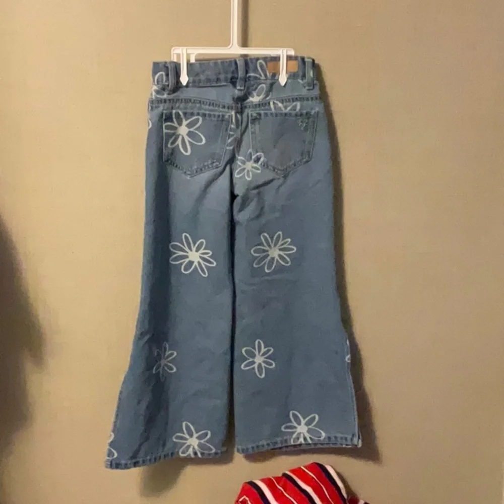 Justice Blue Floral Kids Jeans